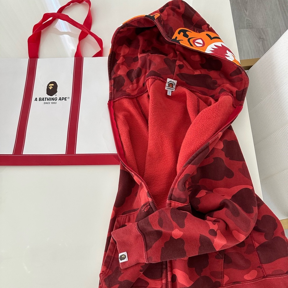 Bape tiger shark-baby milo size small